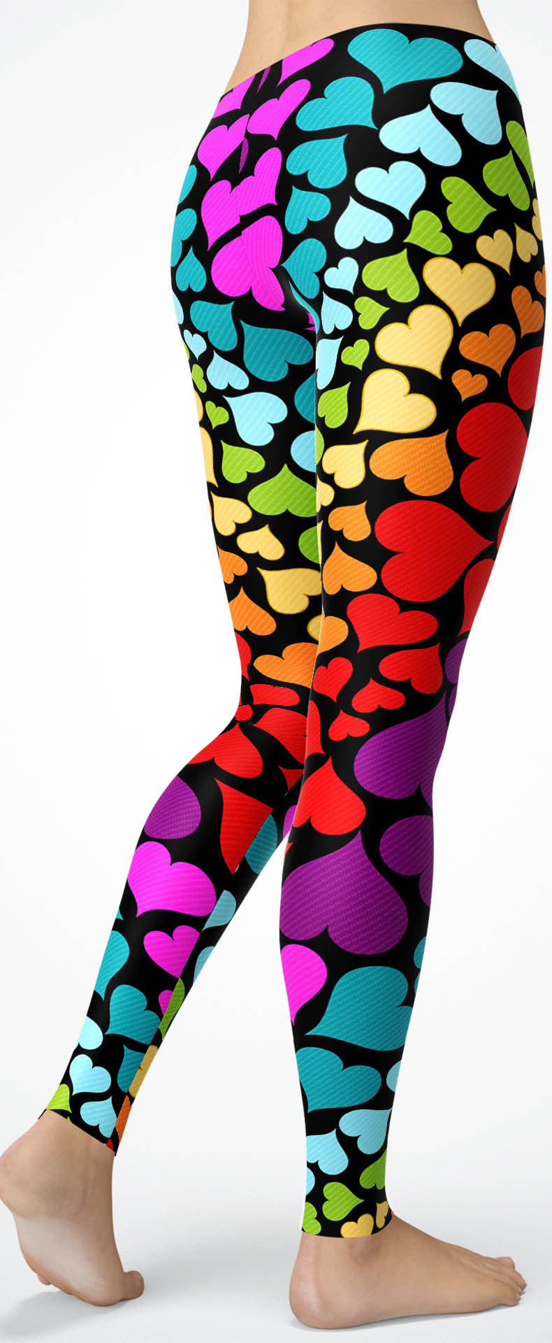 Rainbow Hearts Leggings