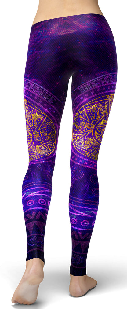 Purple Aztec Leggings