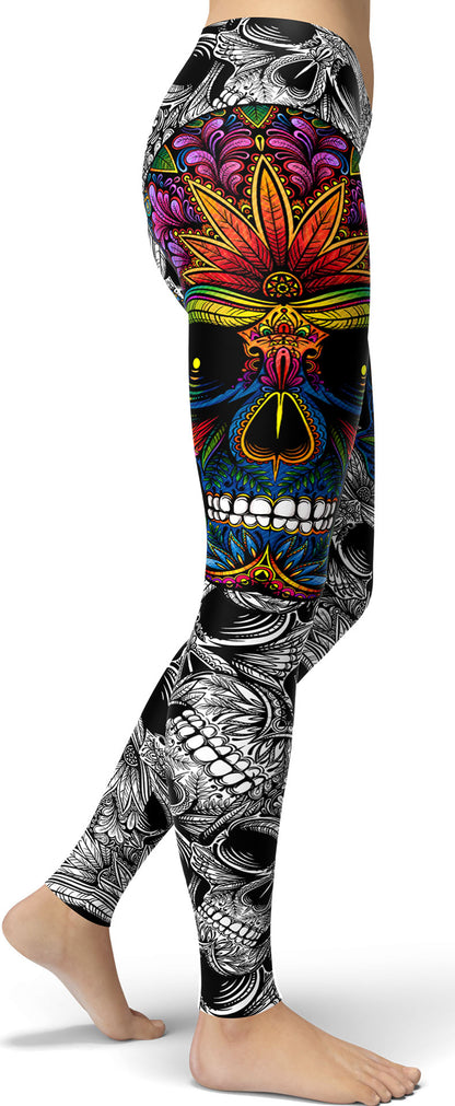 Rainbow Skull Leggings