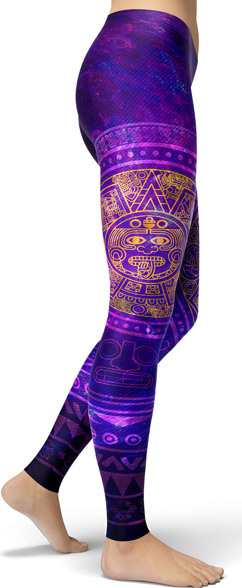 Purple Aztec Leggings