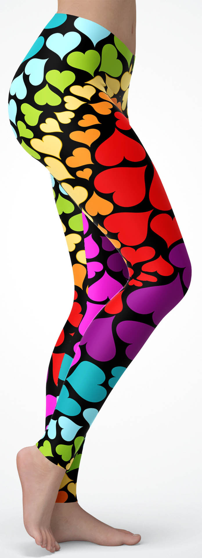 Rainbow Hearts Leggings