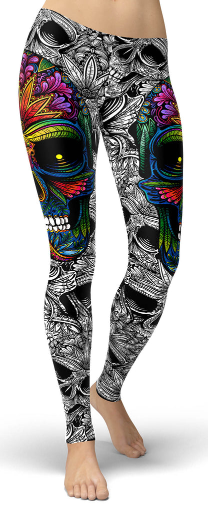 Rainbow Skull Leggings