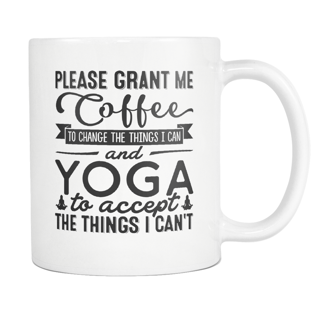 "Coffee And Yoga" Mug