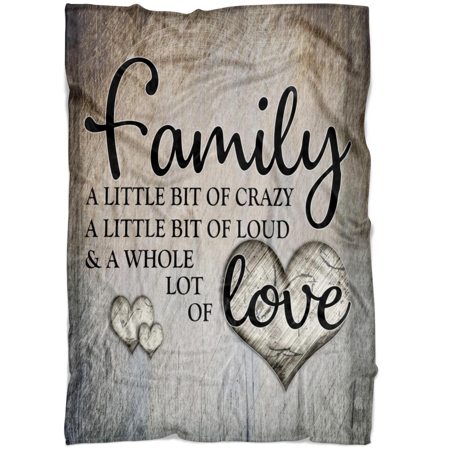 "Family...Love" Premium Fleece Blanket