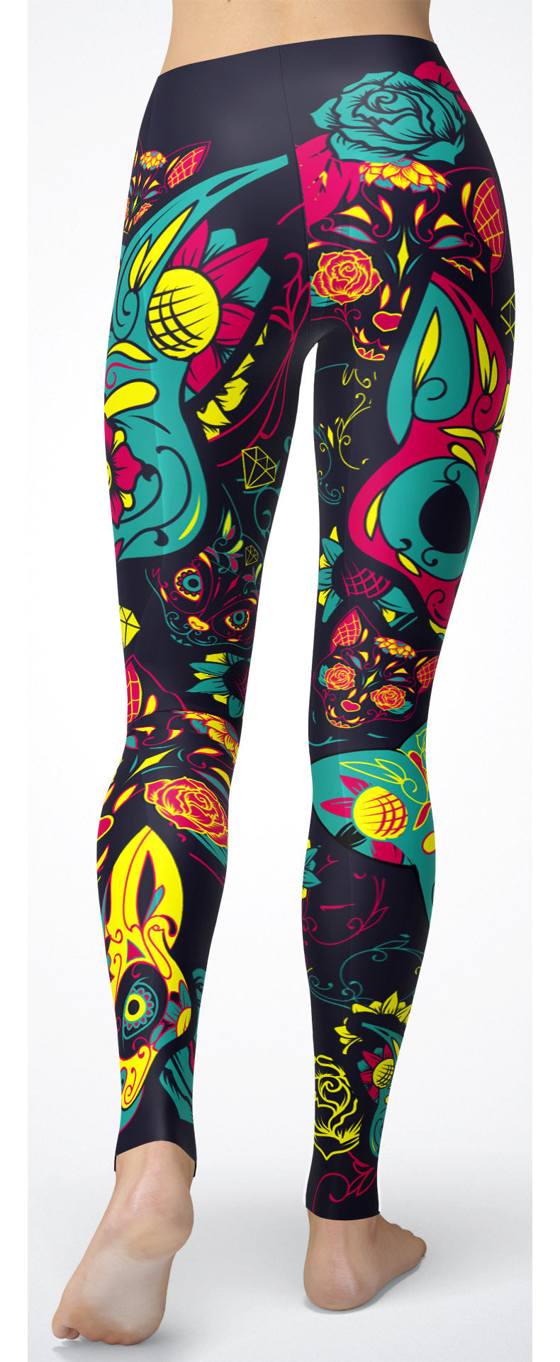 Cat Sugar Skull Leggings