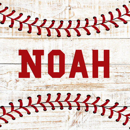 Personalized Baseball Name Premium Canvas