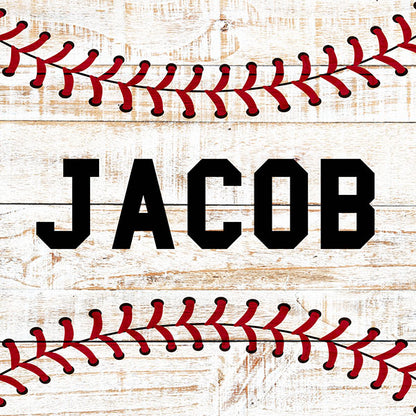 Personalized Baseball Name Premium Canvas