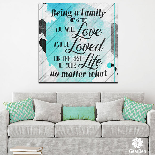 "Being a Family.." Premium Canvas