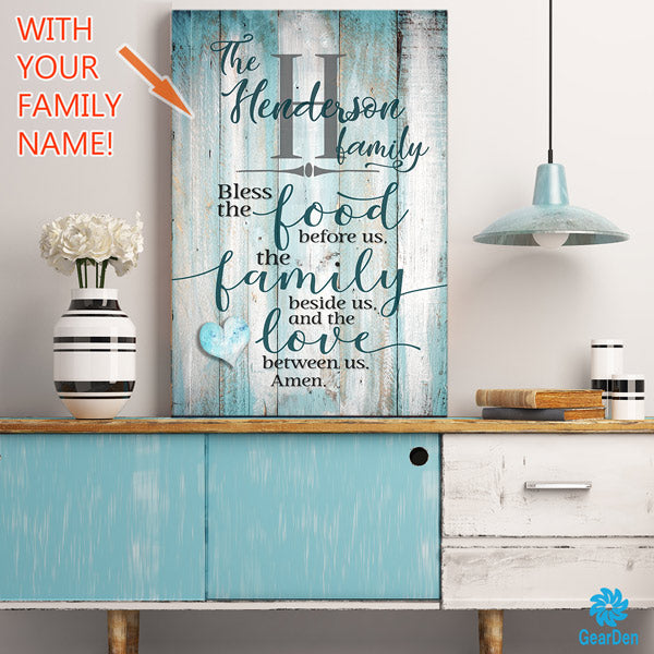 coastal grandmother sideboard with pale blue dining room wall art - Gear Den