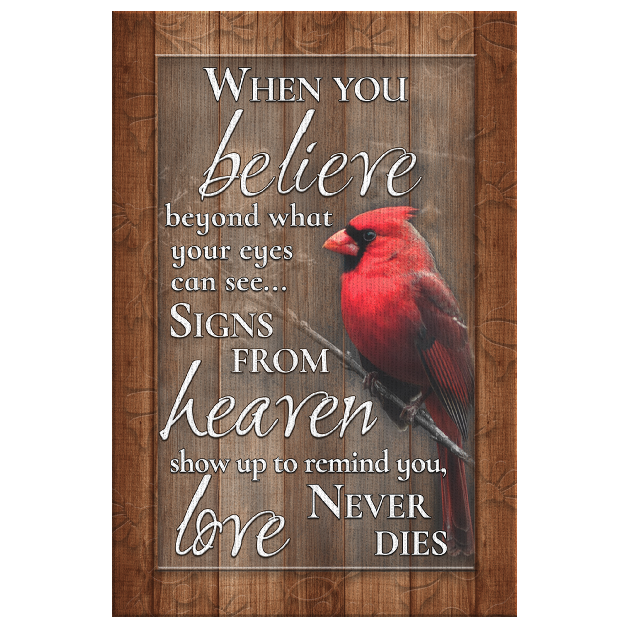 "Believe Beyond What Your Eyes Can See" Premium Canvas Wall Art