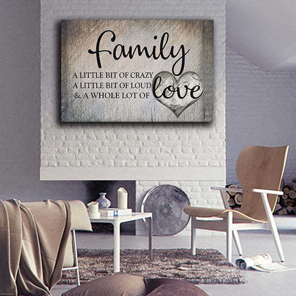 "Family.. Love" Premium Canvas