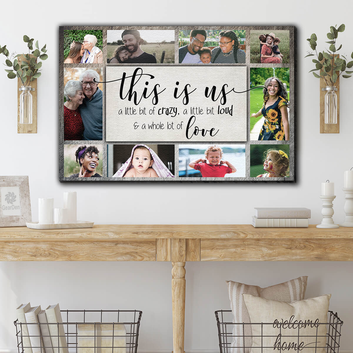 Personalized "This is Us" With Photos Premium Canvas