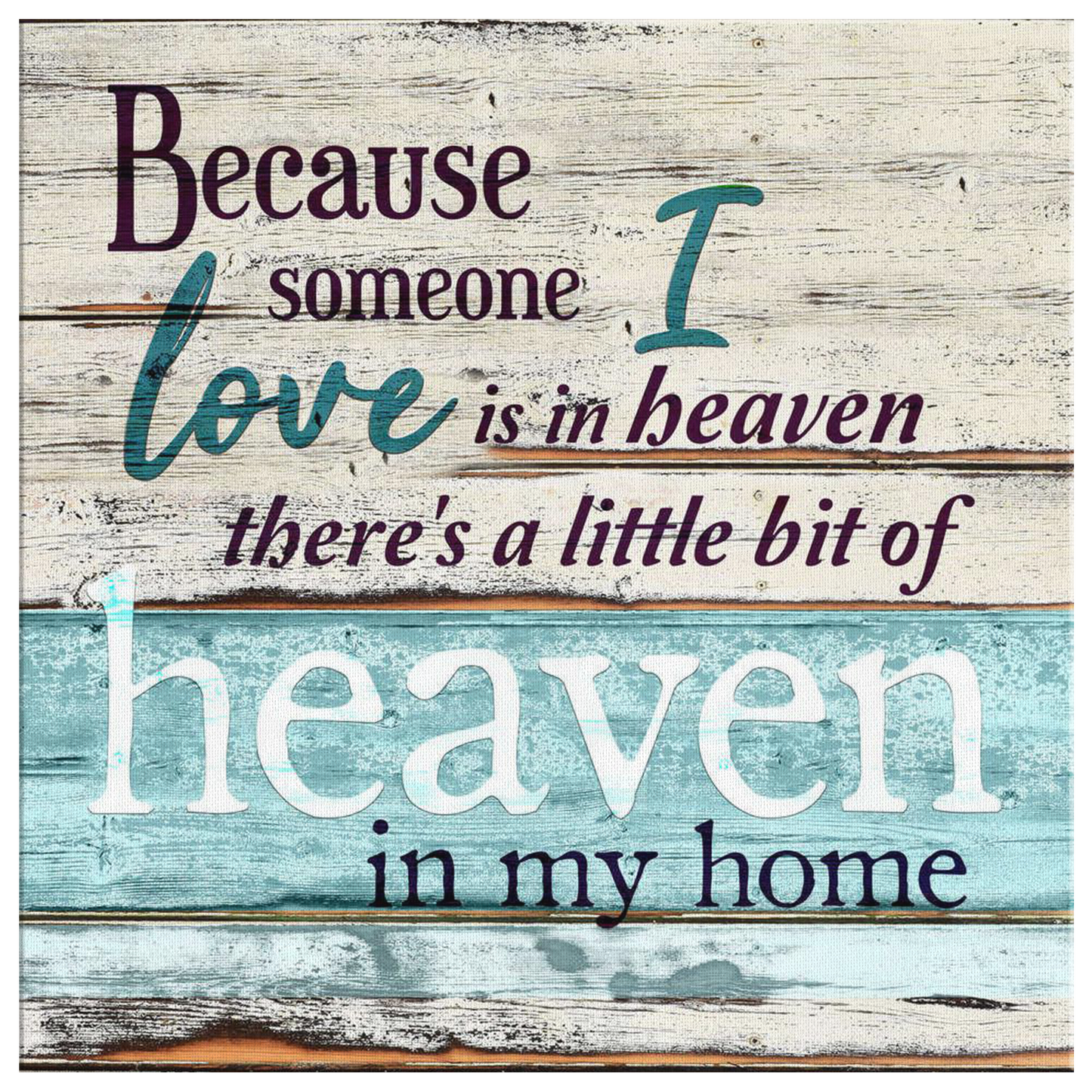 Personalized "Someone I Love is in Heaven" Premium Canvas