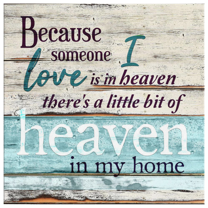 Personalized "Someone I Love is in Heaven" Premium Canvas