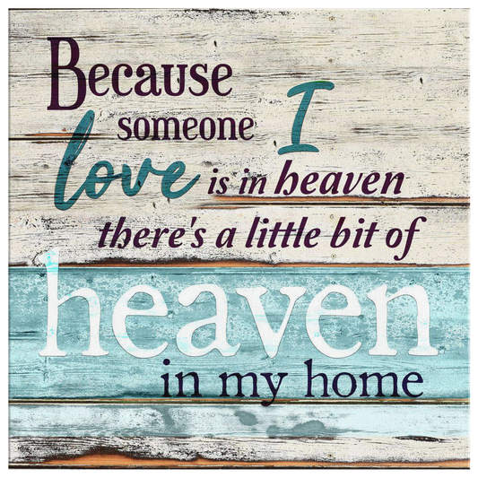 Personalized "Someone I Love is in Heaven" Premium Canvas
