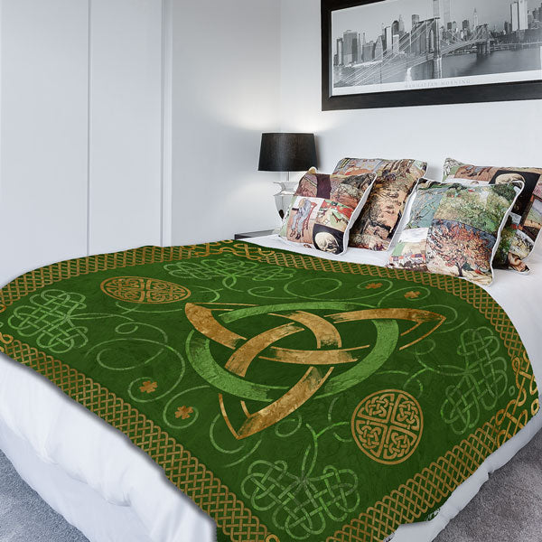 Celtic Knots Design Premium Irish Fleece Blanket
