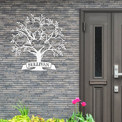 Personalized "Family Tree" Custom Metal Sign
