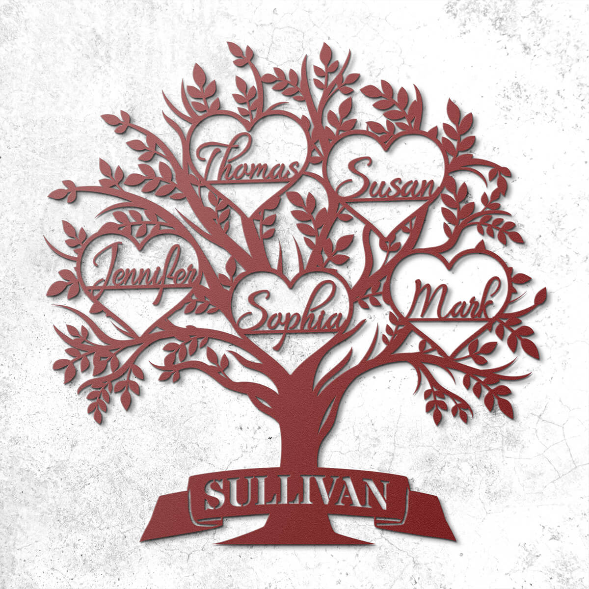 Personalized "Family Tree" Custom Metal Sign