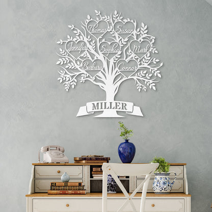 Personalized "Family Tree" Custom Metal Sign