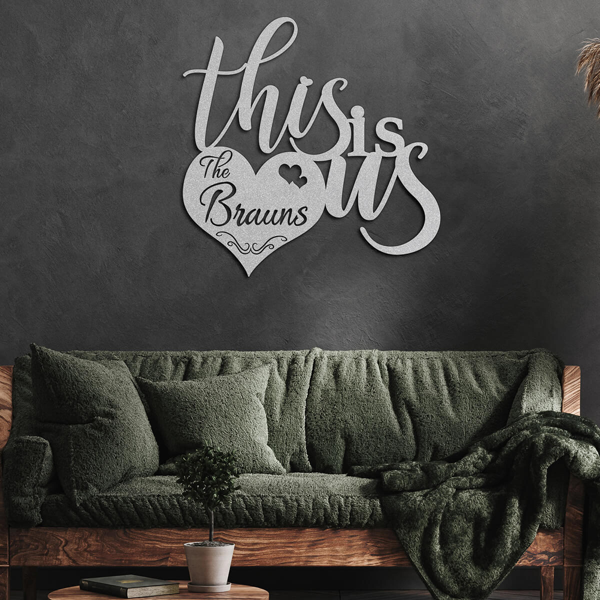 Personalized "This is us" Custom Metal Sign