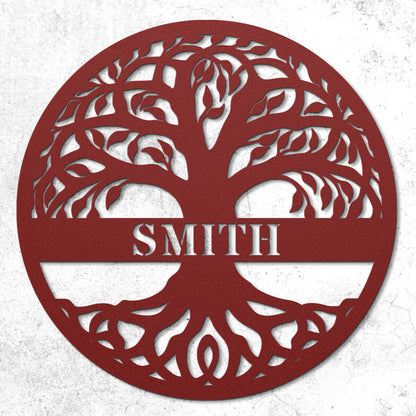 Personalized "Tree of Life" Custom Metal Sign