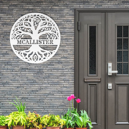 Personalized "Tree of Life" Custom Metal Sign