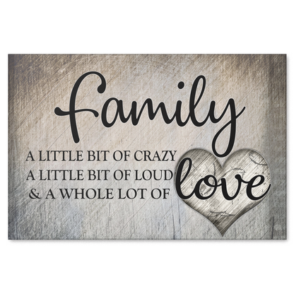 "Family.. Love" Premium Canvas
