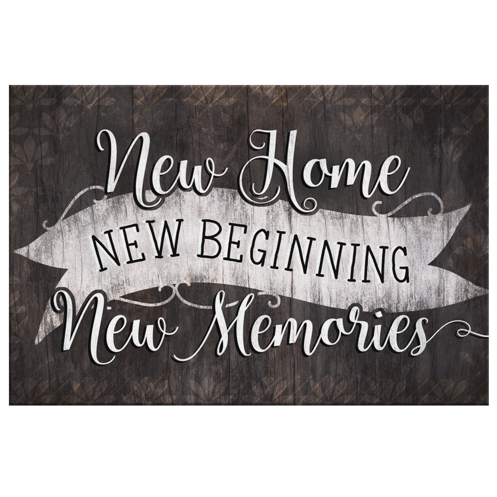 "New Home, New Beginning" Premium Canvas Wall Art