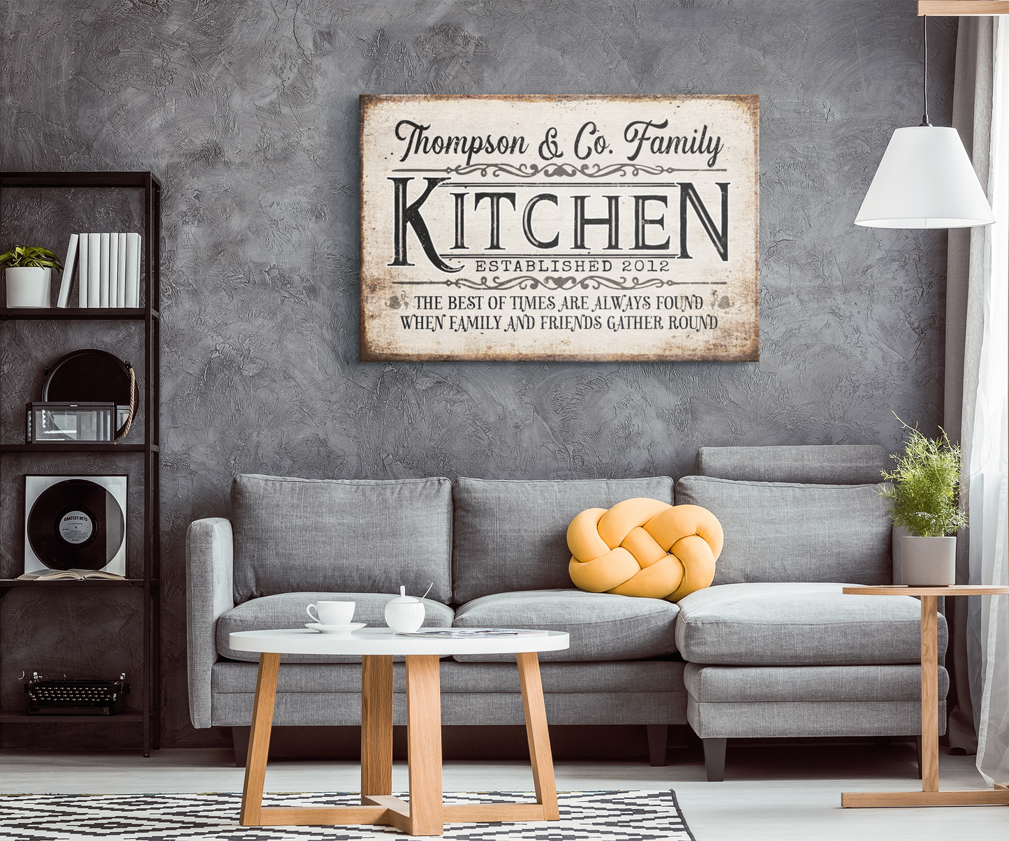 Personalized "Kitchen - The Best Of Times..." Premium Canvas