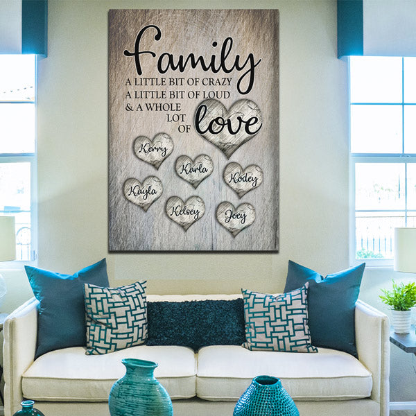 Personalized Photo Pillow Family Love - GearDen