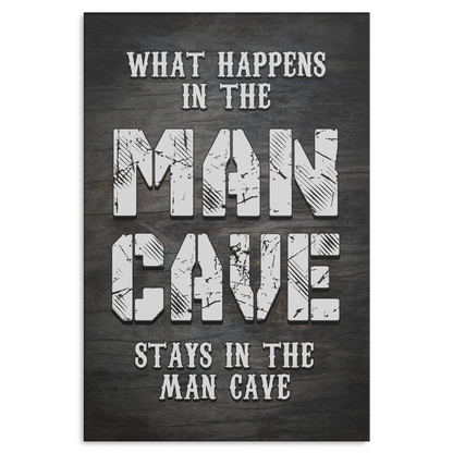 "Man Cave" Premium Canvas