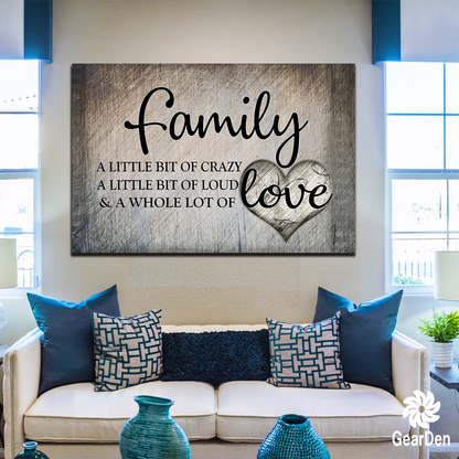 "Family.. Love" Premium Canvas