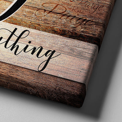 Personalized "Family is Everything" - Names On  Background Premium Canvas