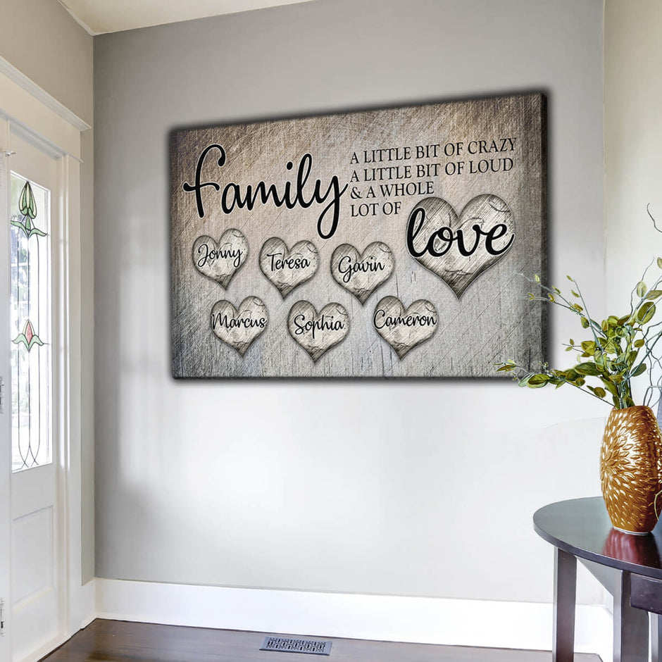 Personalized Family Canvas Wall Art Gifts – Printed in USA | GearDen