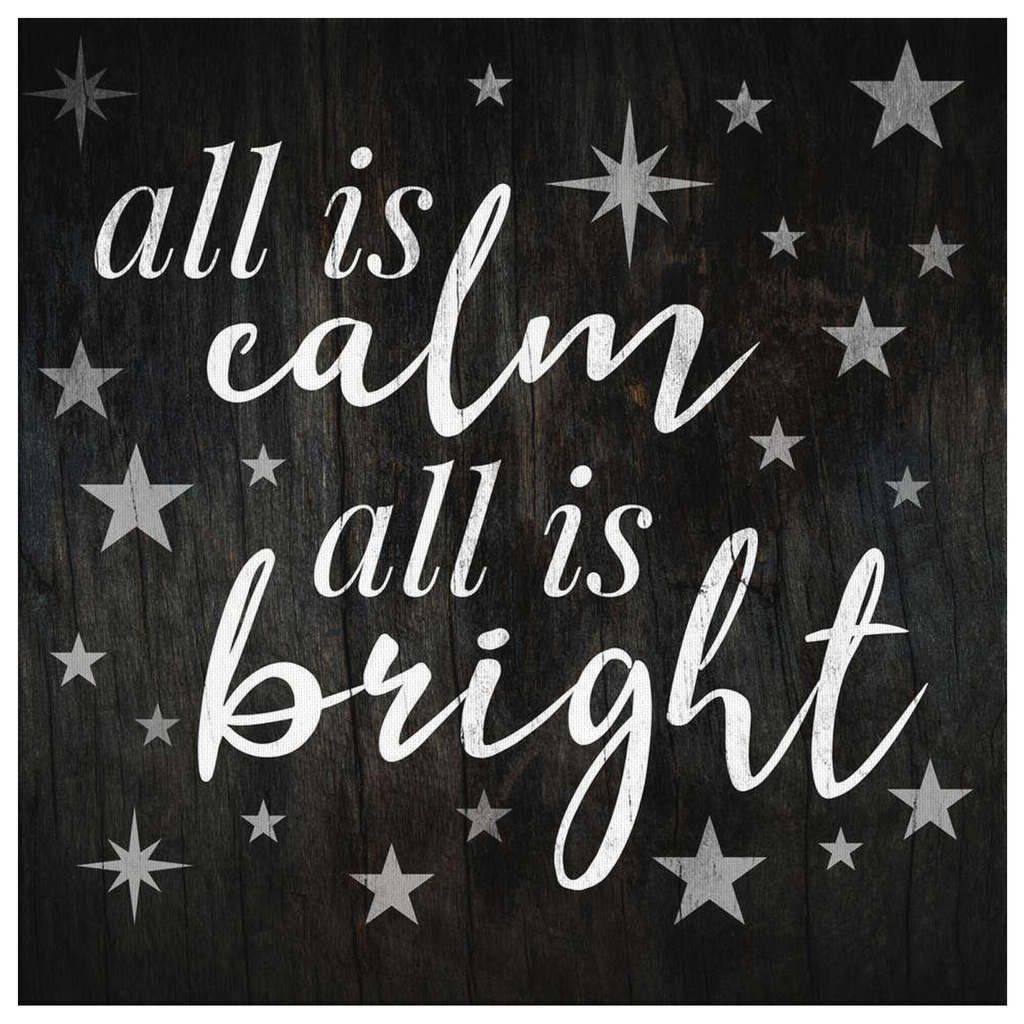 "All Is Calm All Is Bright" Premium Canvas