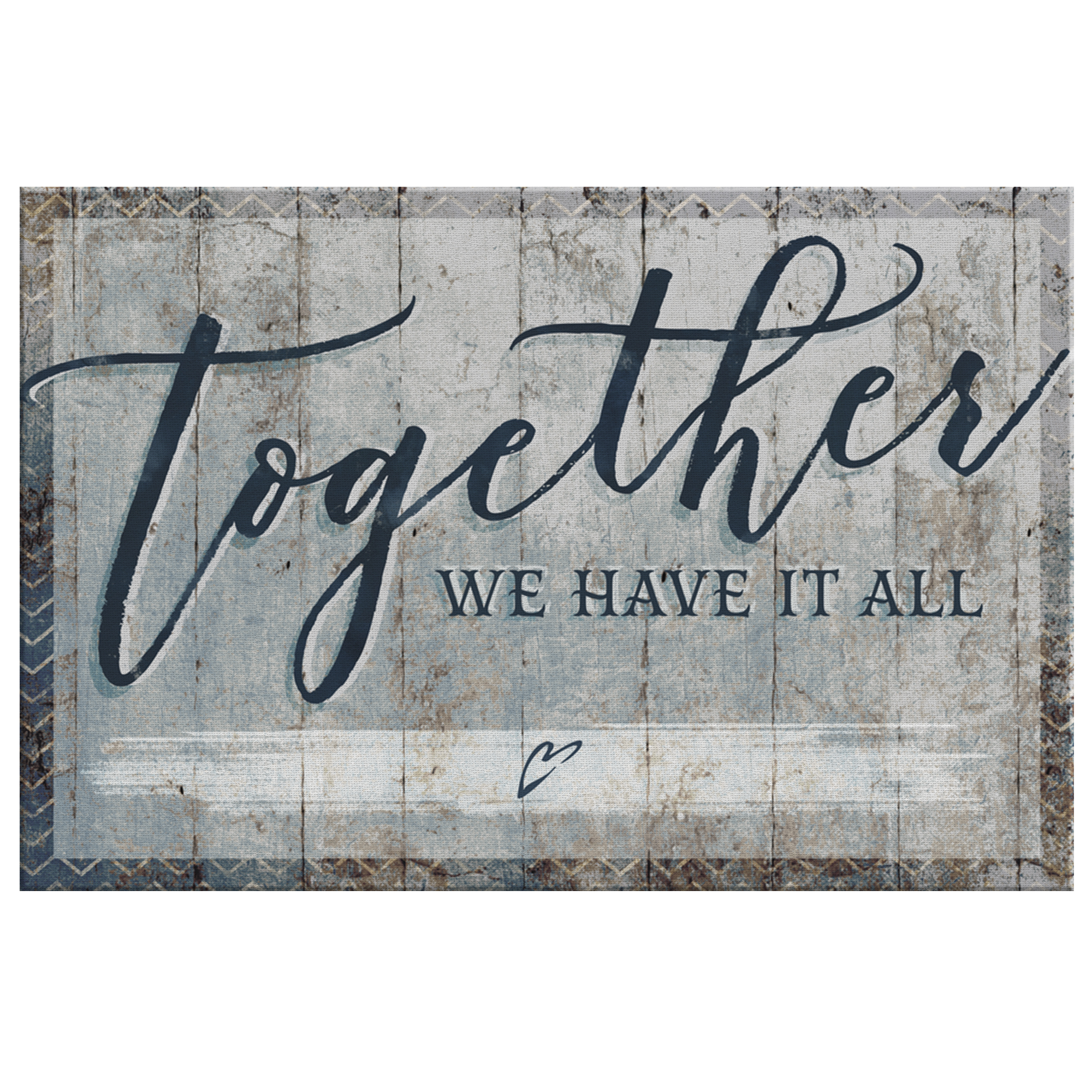 Personalized "Together We Have It All" Premium Canvas Wall Art
