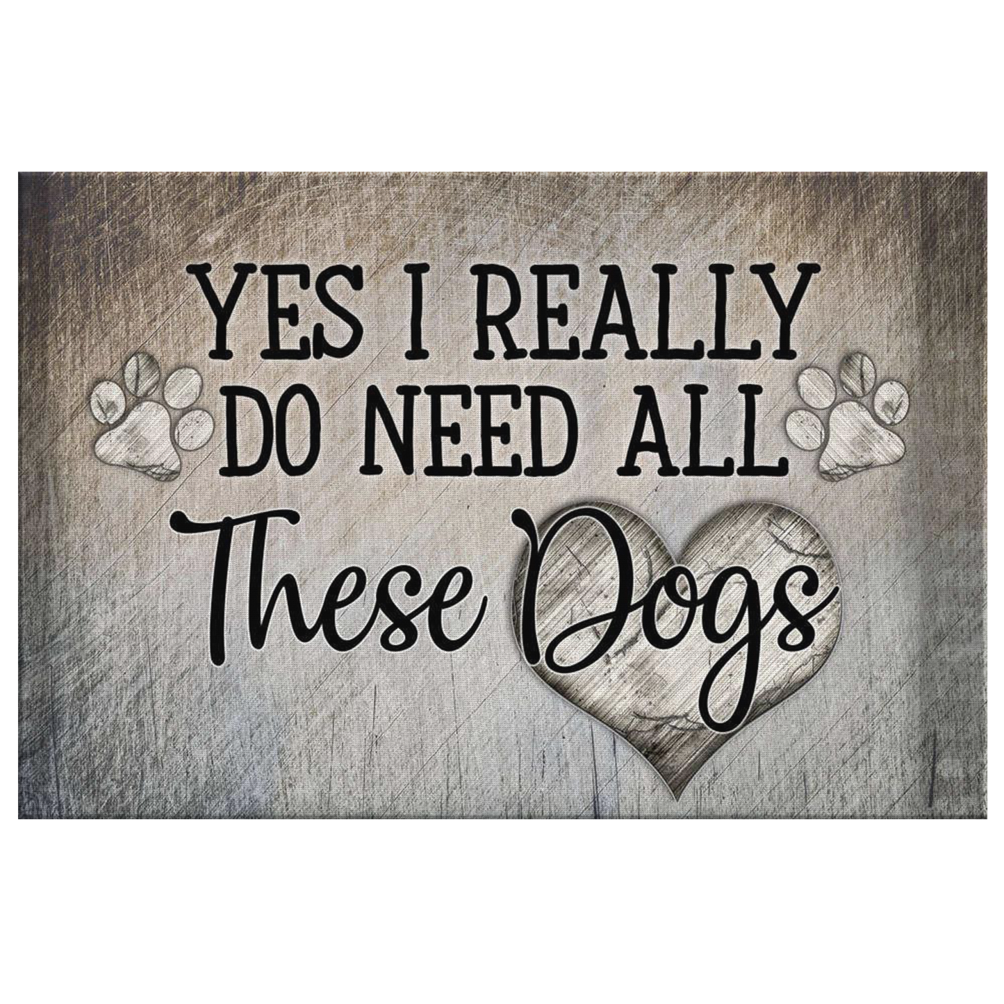 "All These Dogs" Premium Canvas