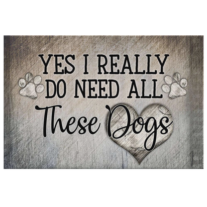 "All These Dogs" Premium Canvas