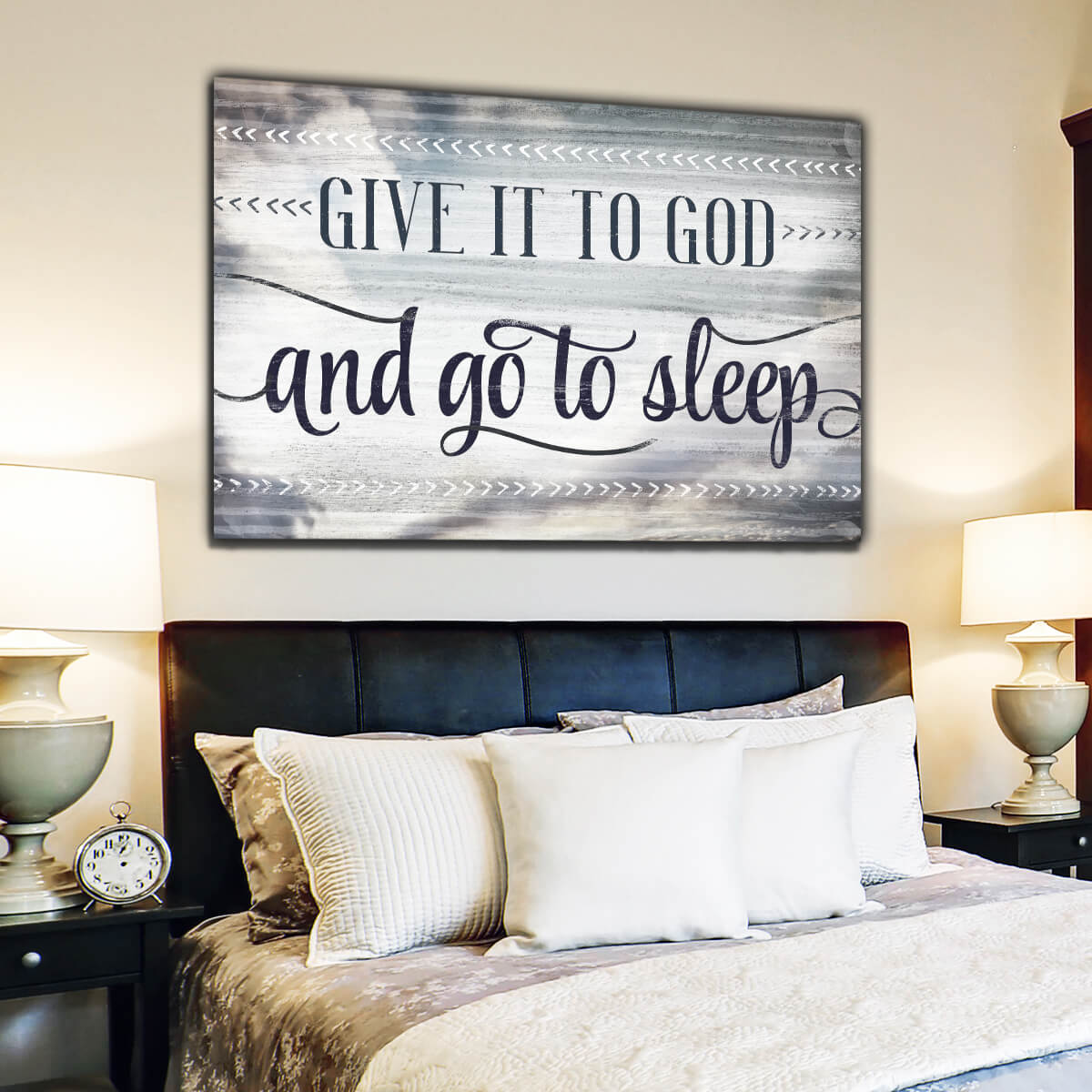 Give It To God And Go To Sleep Canvas Wall Art