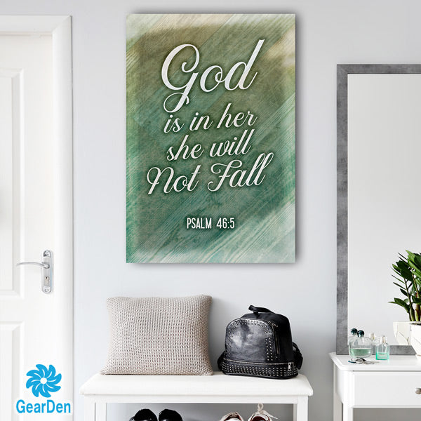 "GOD IS WITHIN HER.. " PREMIUM CANVAS