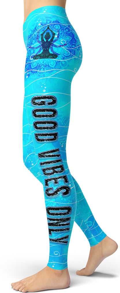 "Good Vibes Only" Leggings