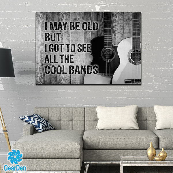 "All The Cool Bands" Premium Canvas