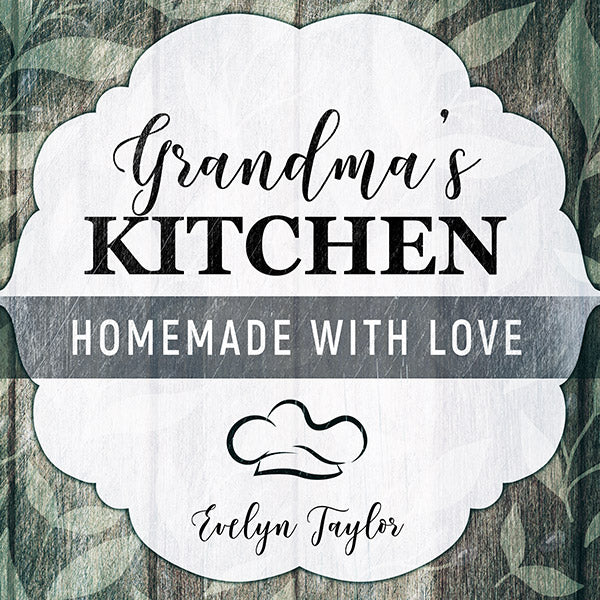 Personalized "Grandma's Kitchen - Homemade With Love" Premium Canvas