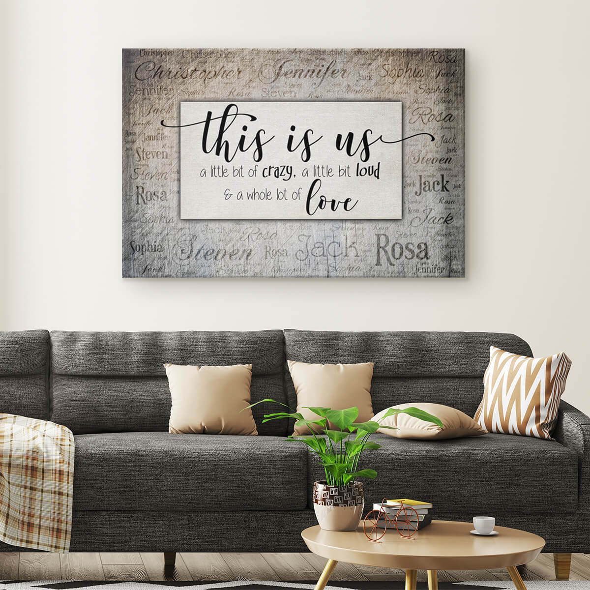 Wall Décor - Framed Canvas Banner - This is Us