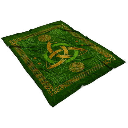 Celtic Knots Design Premium Irish Fleece Blanket