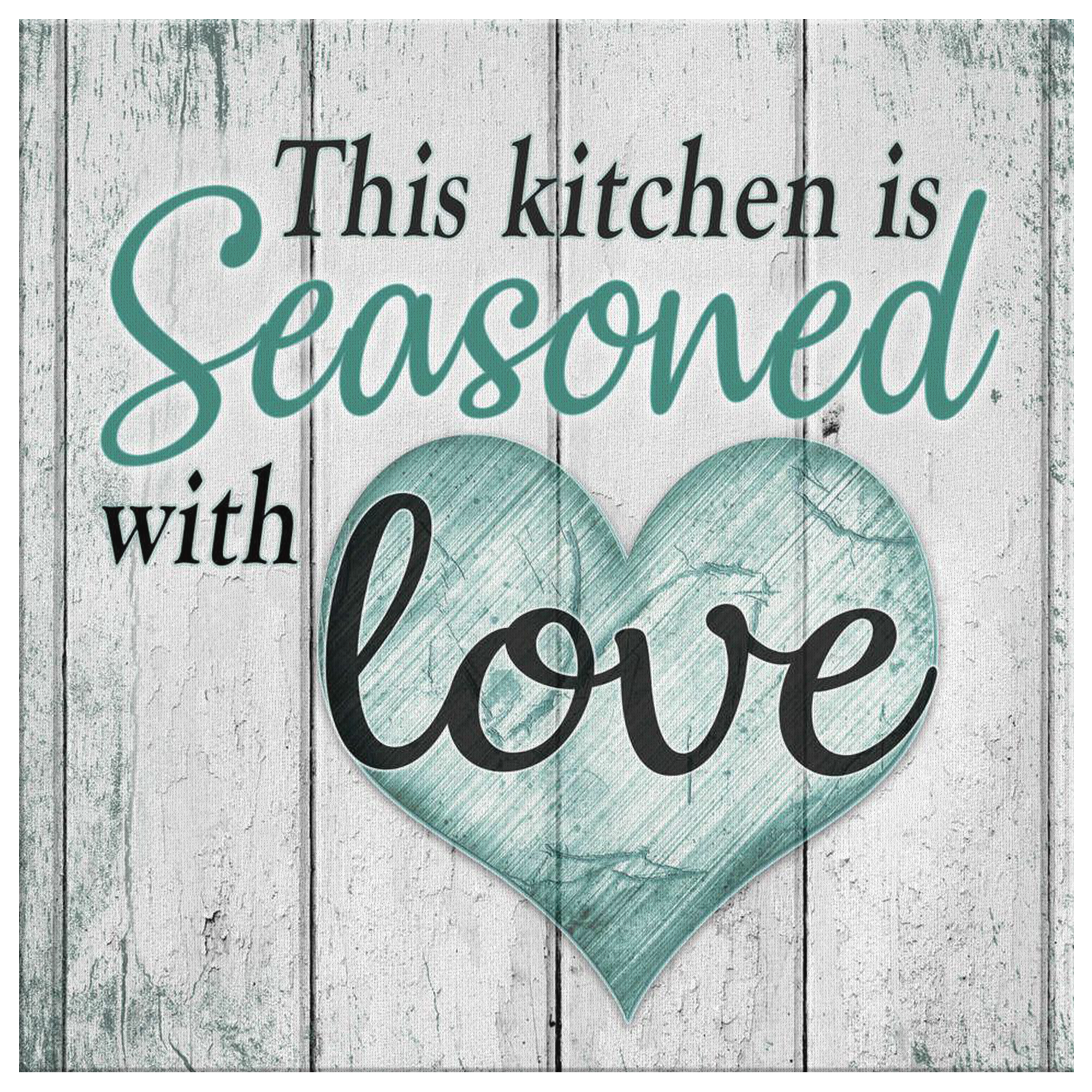 Personalized Kitchen - Seasoned With Love Premium Canvas