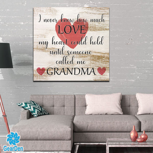 "Until Someone Called Me Grandma" Canvas Wall Art