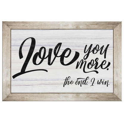 "Love You More.." Premium Canvas