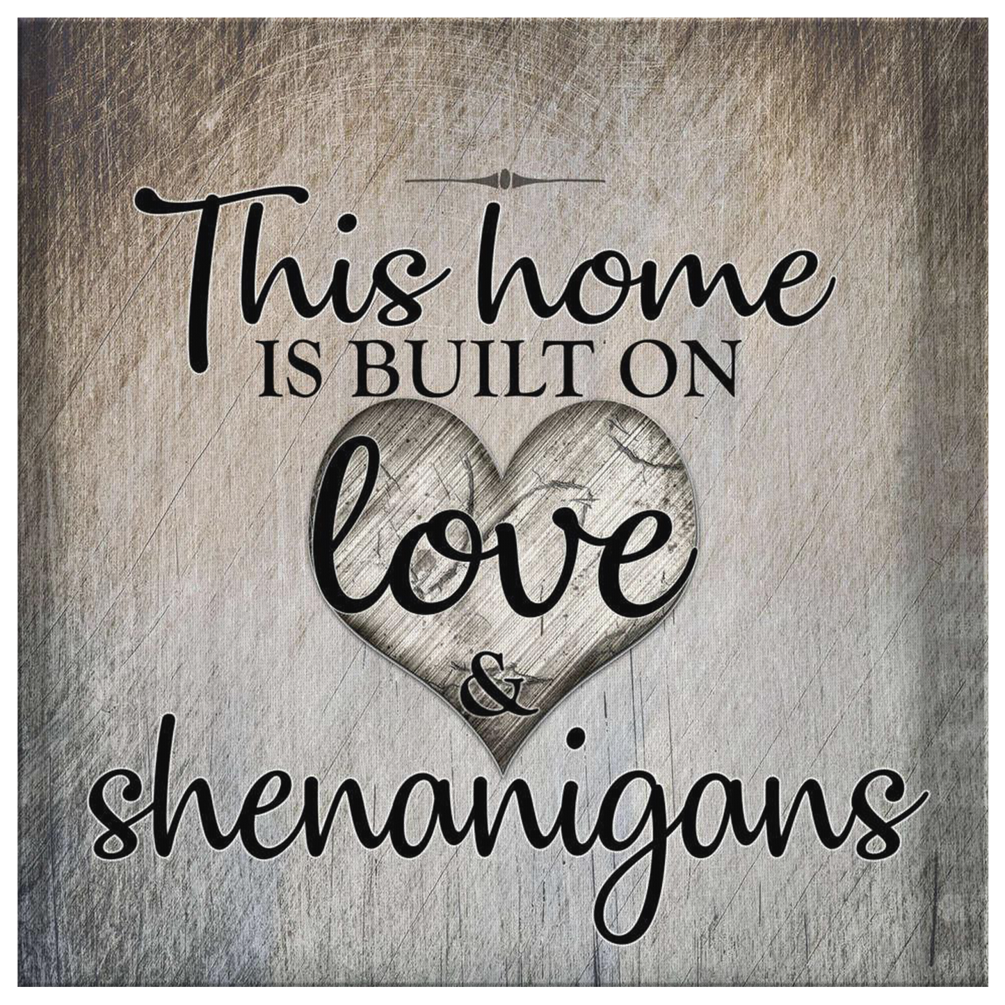 Personalized "Love and Shenanigans" Premium Canvas