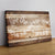 "Infinity - Live The Life You Love" Premium Rustic Canvas Wall Art